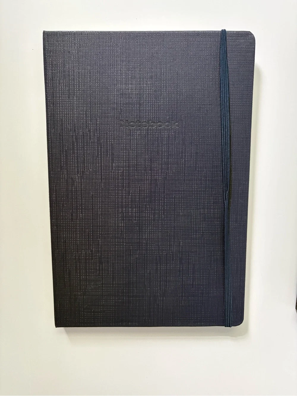 Letterbox Black and Blue Blank Notebooks with Elastic Closure